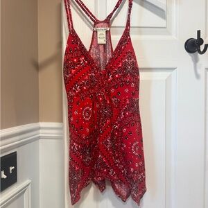 American Rag Red Paisley Camisole